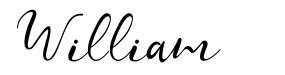 William шрифт