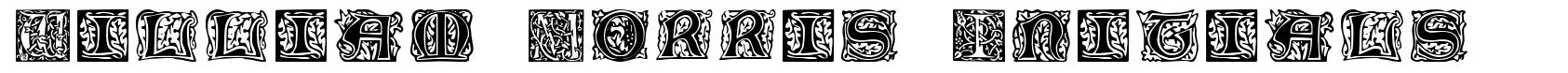 William Morris Initials font