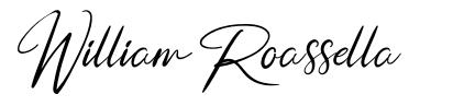 William Roassella font