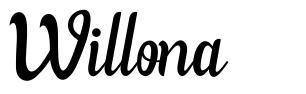 Willona 字形