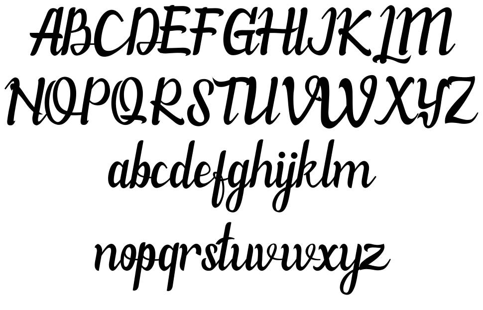Willona font Örnekler