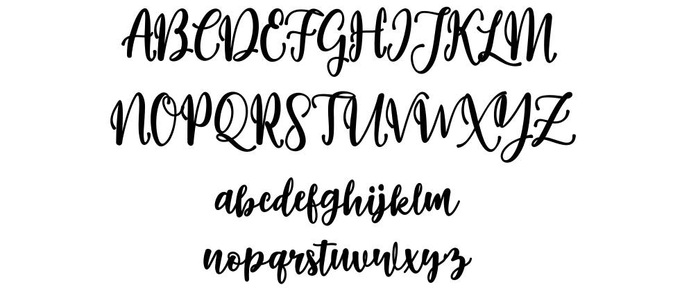 Willona Script font Örnekler