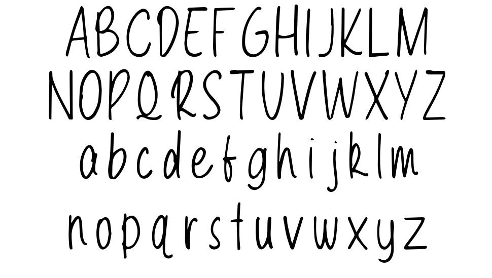 Wilson Hand font Örnekler