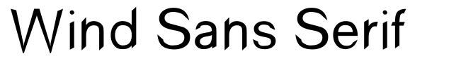 Wind Sans Serif font