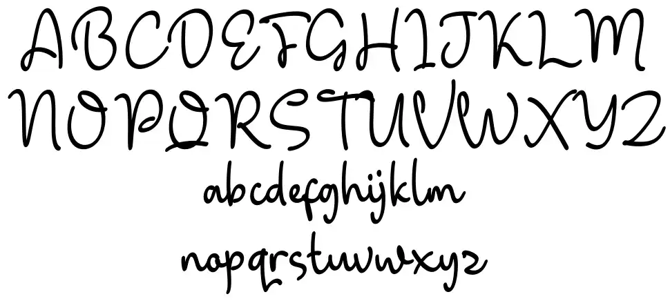 Windblowfont specimens