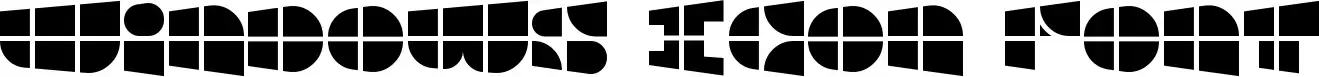 Windows Icon Font