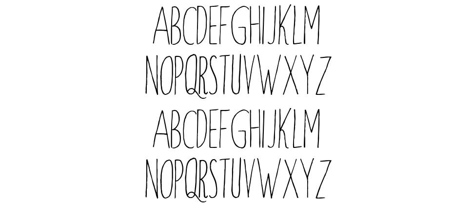 Windsor Hand font specimens