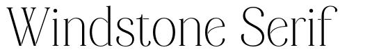 Windstone Serif font