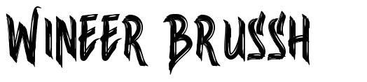 Wineer Brussh font