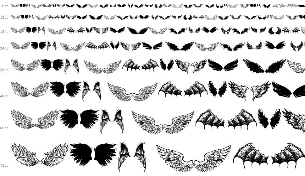 Wings of Wind TFB font Şelale