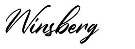 Winsberg шрифт