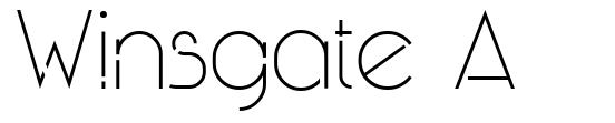 Winsgate A шрифт