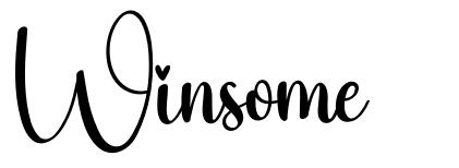 Winsome font