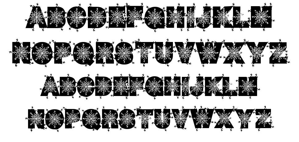 Winter Decor font specimens