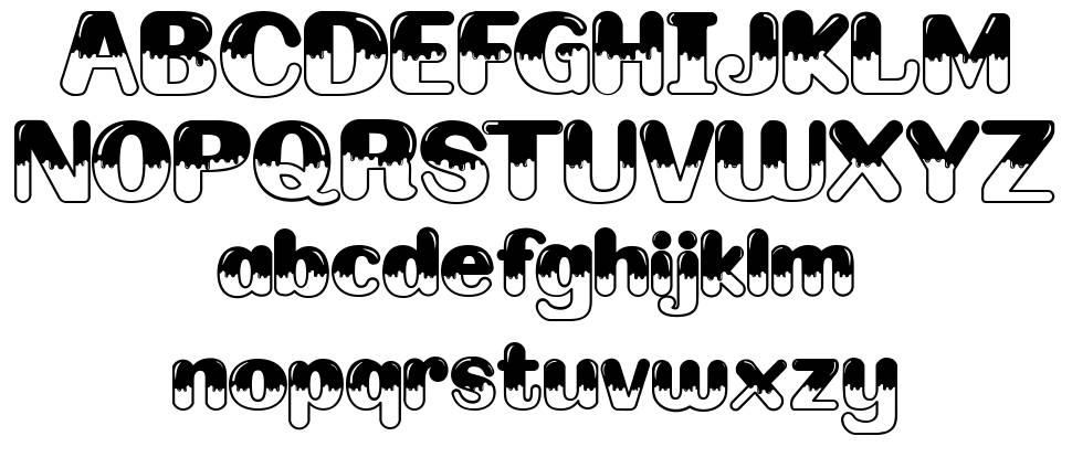 Winter Fall font Örnekler