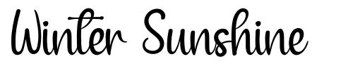 Winter Sunshine font