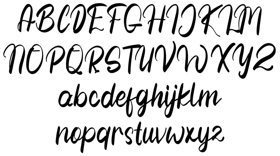 Winter Time font Örnekler