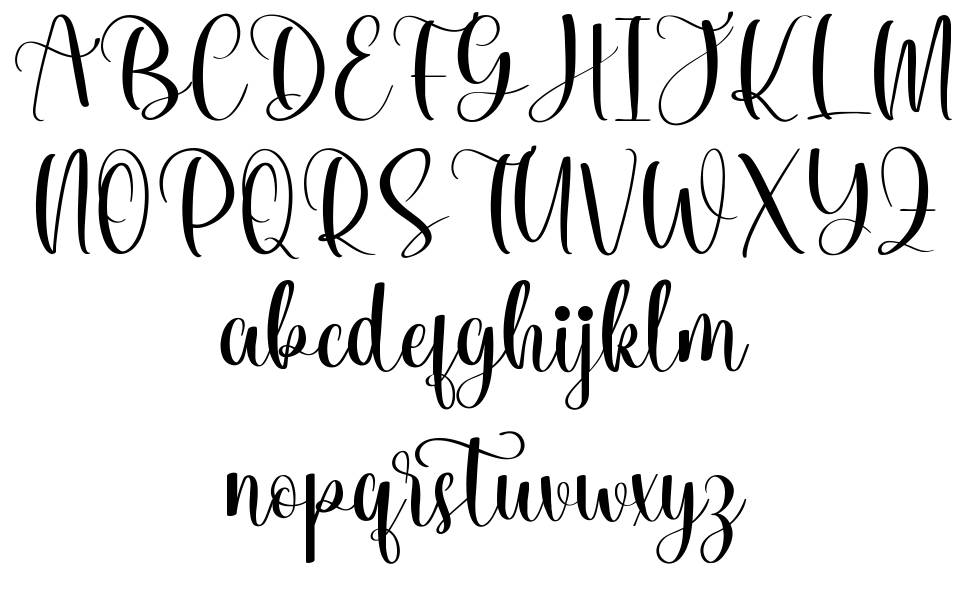 Winter Twisty Script font specimens