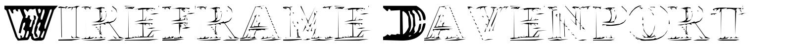 Wireframe Davenport 字形