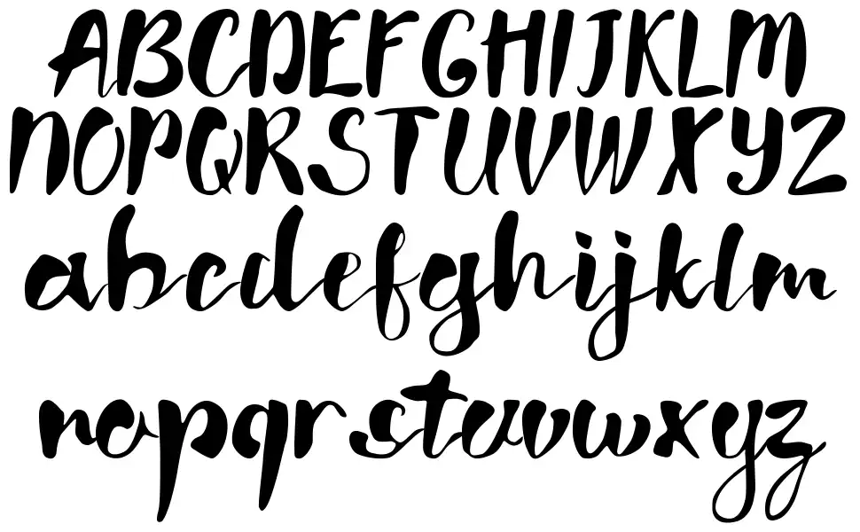Wishfont specimens