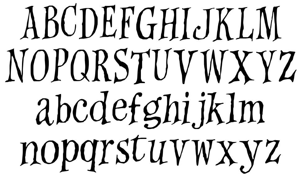 Witches Magic font specimens