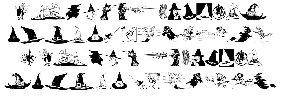 Witches Stuff 字形