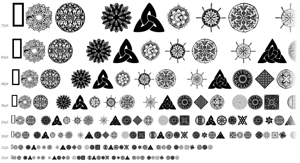 WM Designs 2font waterfall