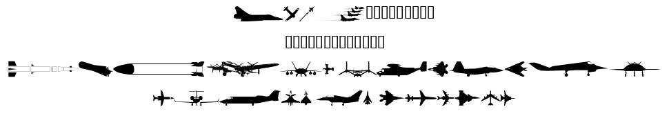 WM Military 1 font Örnekler