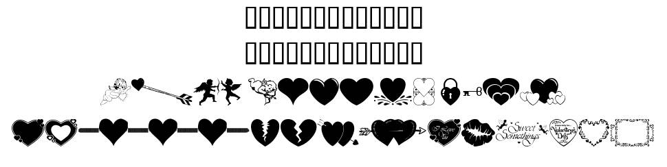 WM Valentine font specimens