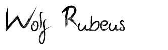 Wolf Rubeus шрифт