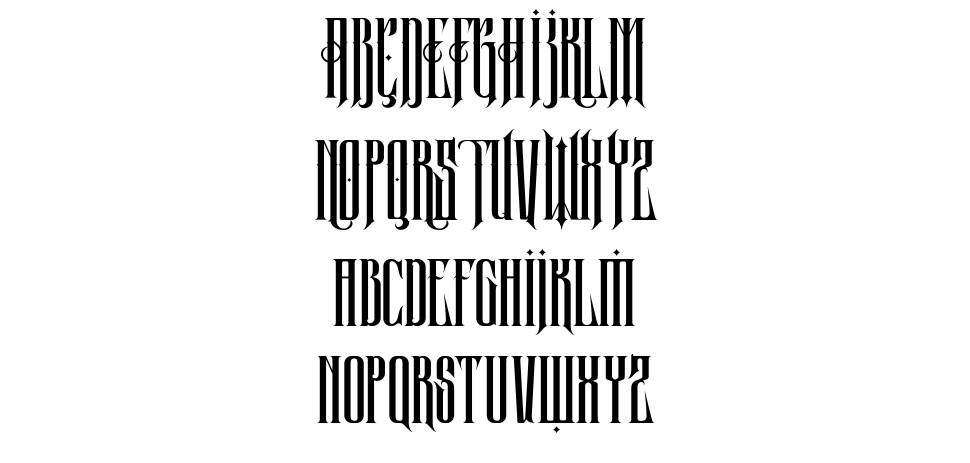 Wolfgang font specimens