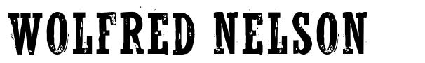 Wolfred Nelson font
