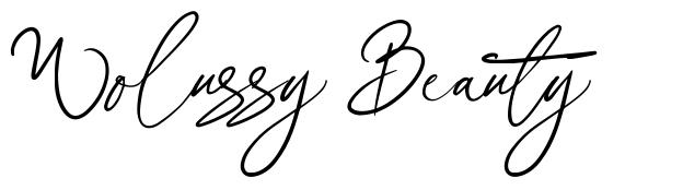 Wolussy Beauty шрифт