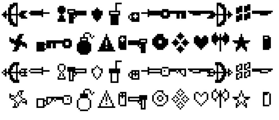 Wolve Symbol font specimens