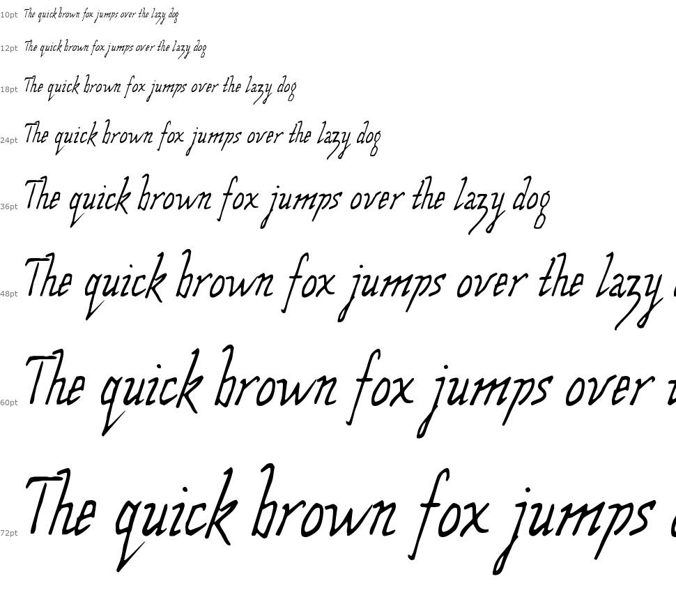 Wolven Script font Şelale
