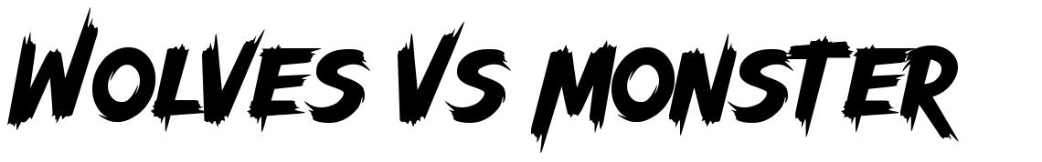 Wolves Vs Monster font