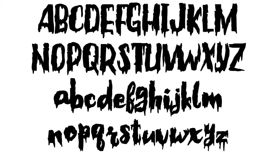 Woman of the Apocalypse font Örnekler