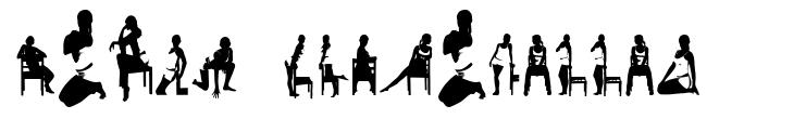Woman Silhouettes шрифт