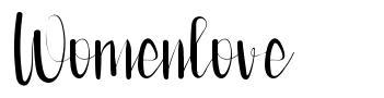 Womenlove font
