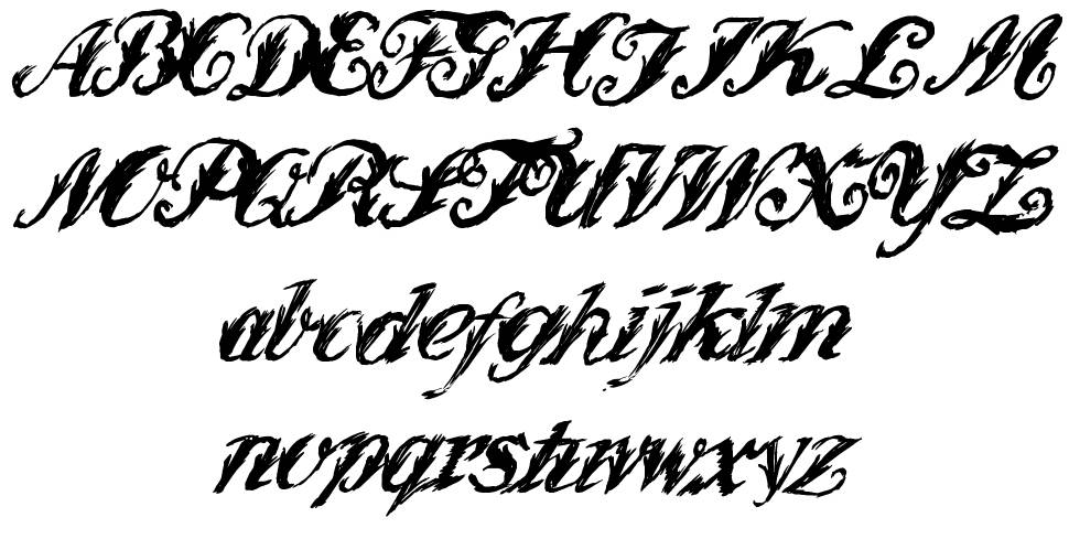 Wonder Ink písmo Exempláře