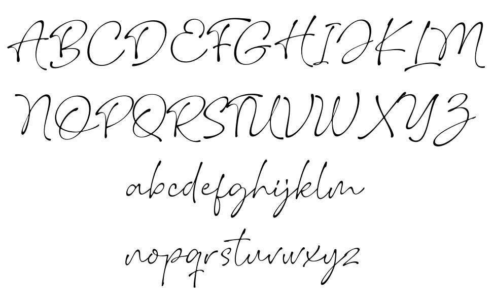 Wonderline font specimens