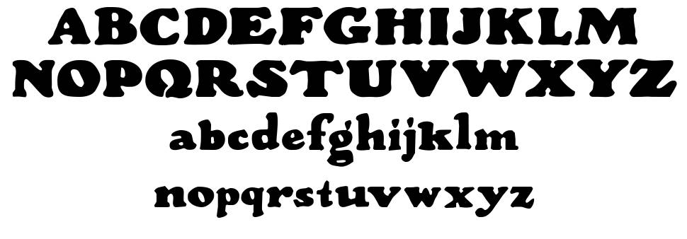 Wood Stevens Bold font specimens