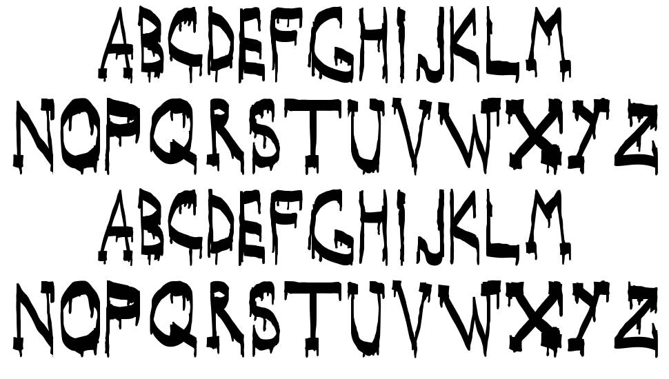 Woodcutter BCN Style font specimens
