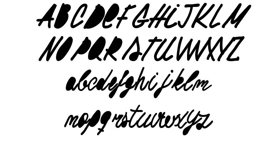 Woodcutter Buena letra font specimens