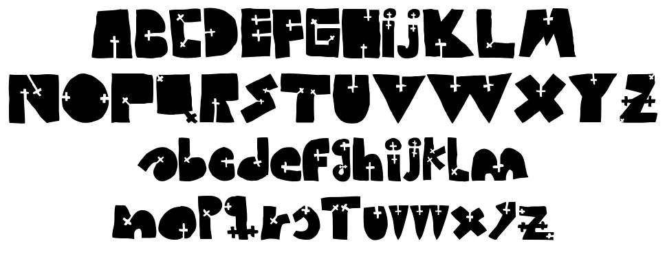 Woodcutter Cross font
