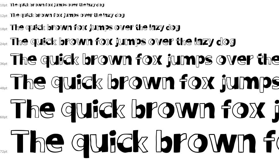Woodcutter Delicada font Waterfall