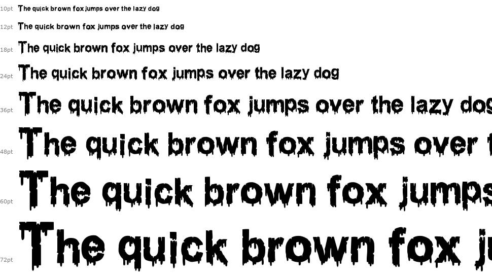 Woodcutter Dripping Classic Font czcionka Wodospad
