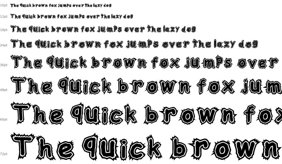 Woodcutter Electric font Waterfall