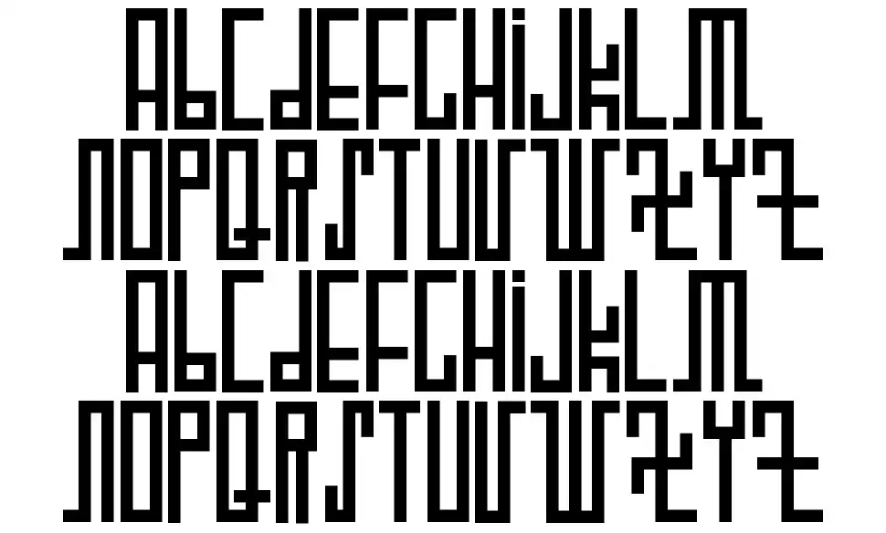 Woodcutter Future font specimens