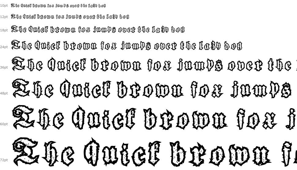 Woodcutter Gothic Drama шрифт Водопад